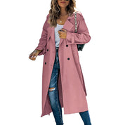 Lange dames trenchcoat | Getailleerde trenchcoat met tijdloos design | Lichtgewicht jas