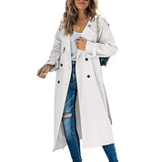 Lange dames trenchcoat | Getailleerde trenchcoat met tijdloos design | Lichtgewicht jas