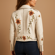 Getailleerd Leren Jack Dames – Echt Leren Jas met Ritszakken & Slank Silhouet | Yara