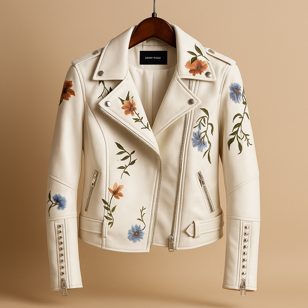 Getailleerd Leren Jack Dames – Echt Leren Jas met Ritszakken & Slank Silhouet | Yara