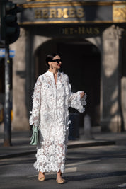 Jurk Estelle Lace Wit – Elegante Kanten Damesjurk