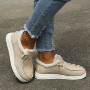 MAREN dames slip-on winterlaarzen – warme boots met pluche voering & antislipzool