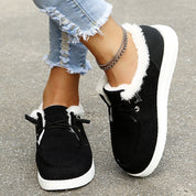 MAREN dames slip-on winterlaarzen – warme boots met pluche voering & antislipzool