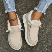 MAREN dames slip-on winterlaarzen – warme boots met pluche voering & antislipzool