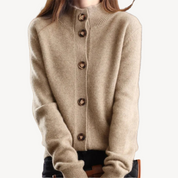 Loravelle dames vest – zachte gebreide cardigan met knoopsluiting