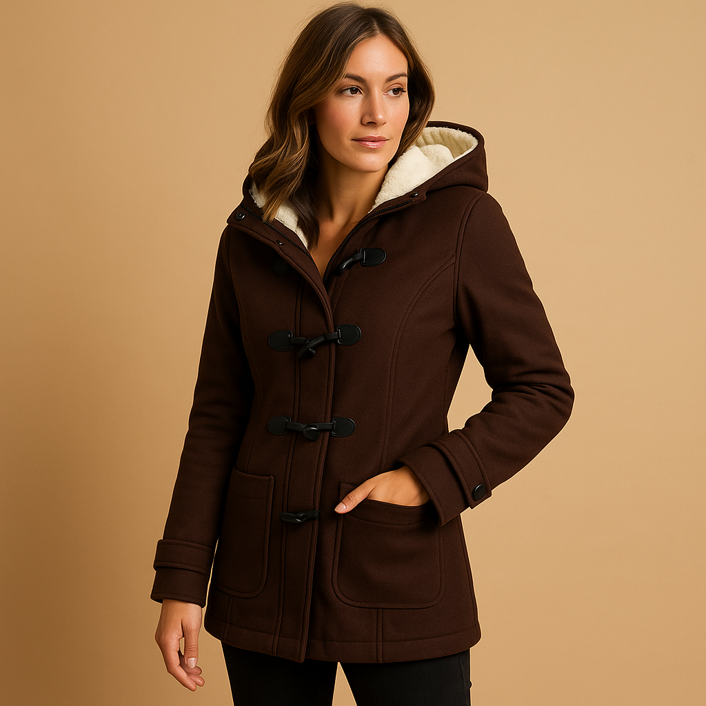 Lange Winterjas Dames met Capuchon – Warme, Winddichte Jas met Elegant Design | Marije