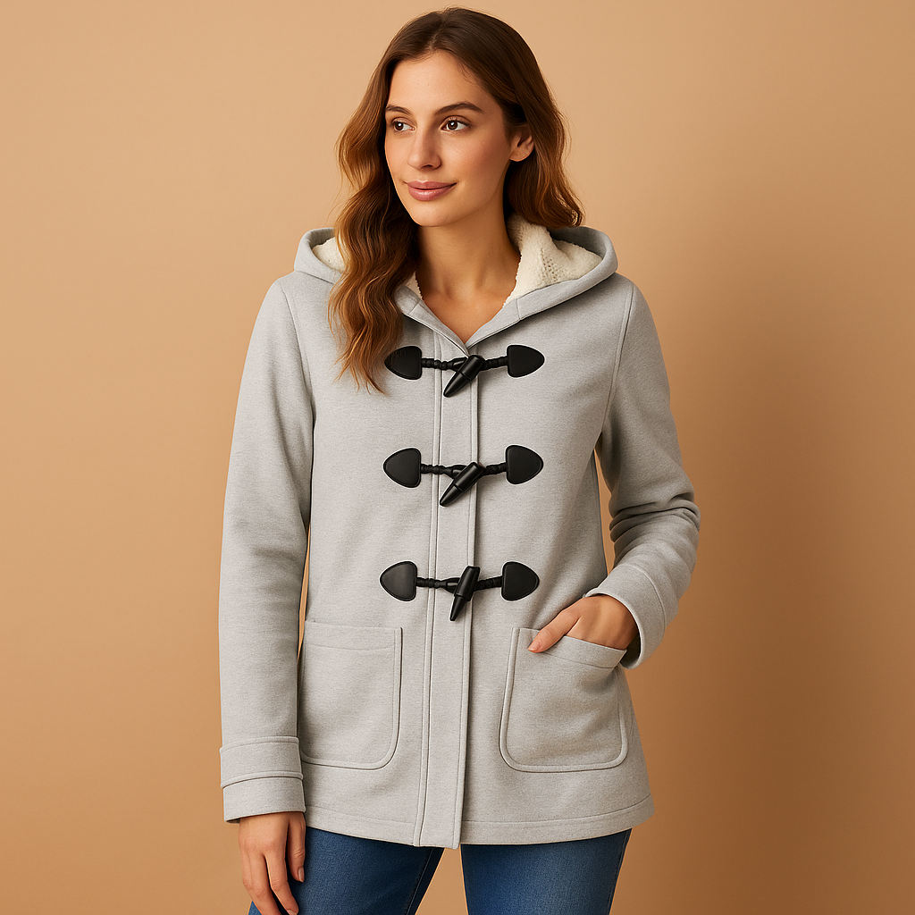 Lange Winterjas Dames met Capuchon – Warme, Winddichte Jas met Elegant Design | Marije