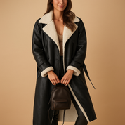 Lange gewatteerde winterjas dames Marlies – warme quilt-voering & stijlvolle look