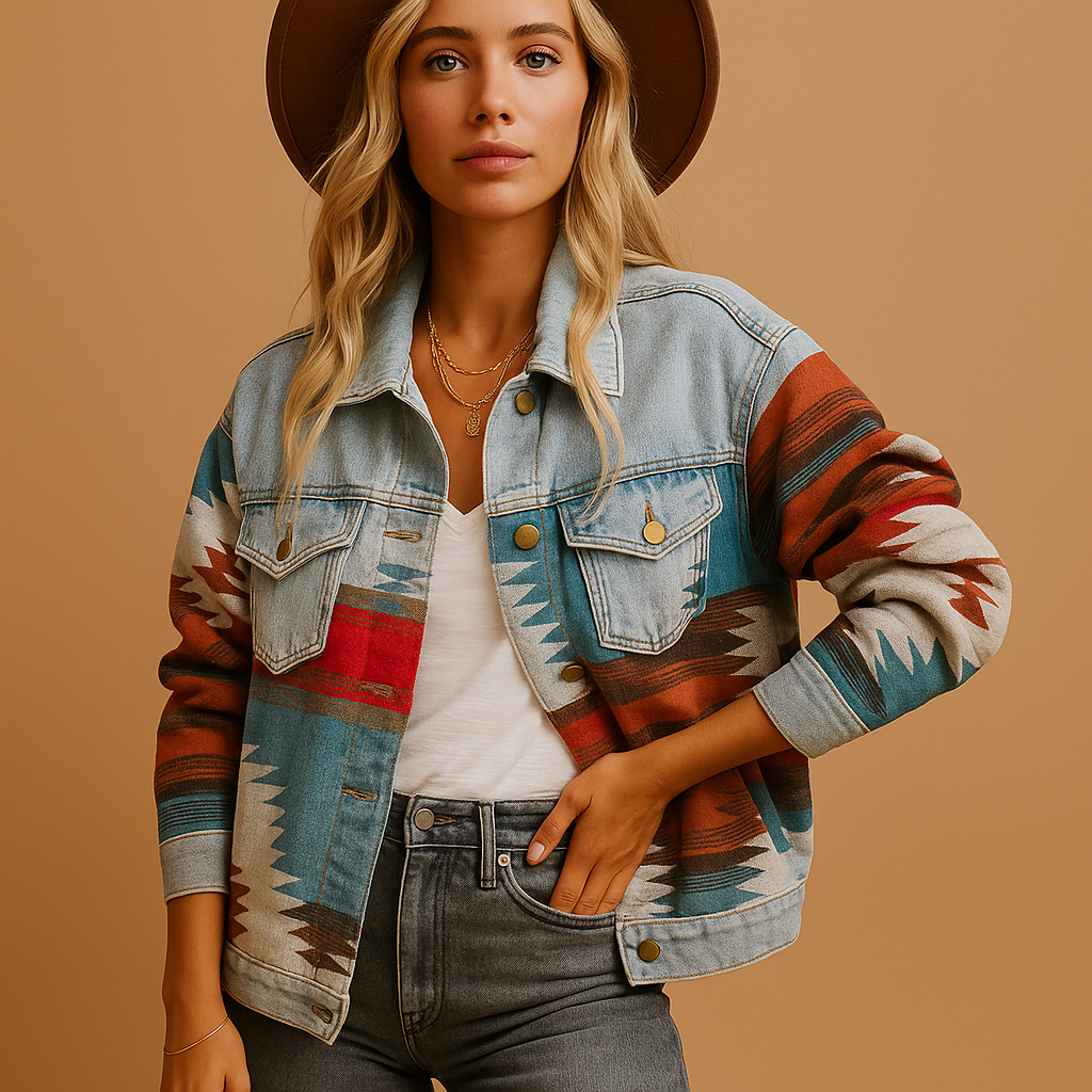 Losvallend katoenen herfstjack dames Veerle – trendy jack in herfsttinten