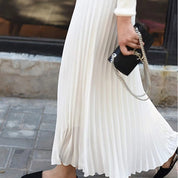 Elegante dames plooirok – stijlvolle midi-rok met flatterende pasvorm