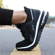 Dames werkschoenen met stalen neus – orthopedische sneakers met antislipzool