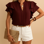 Isla Mouwloze Blouse – Elegante en Comfortabele Damesblouse