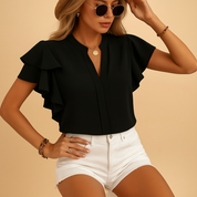 Isla Mouwloze Blouse – Elegante en Comfortabele Damesblouse