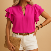 Isla Mouwloze Blouse – Elegante en Comfortabele Damesblouse