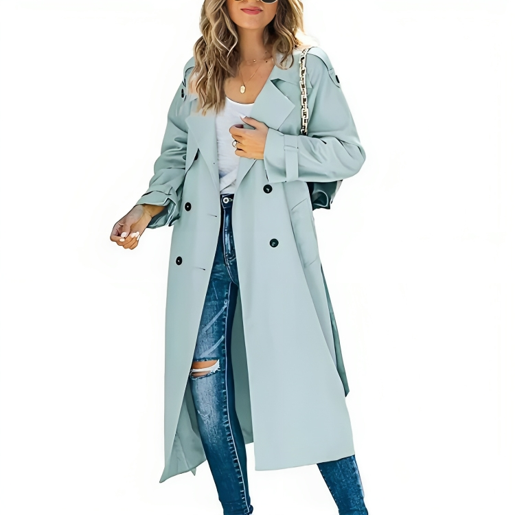Elegante Windjack Trenchcoat voor Dames – Stijlvolle & Windbestendige Bovenkleding