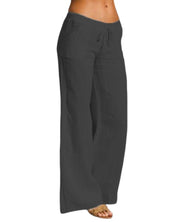 Linnen broek dames | Luchtige damesbroek met elastische taille | Comfortabele zomerbroek