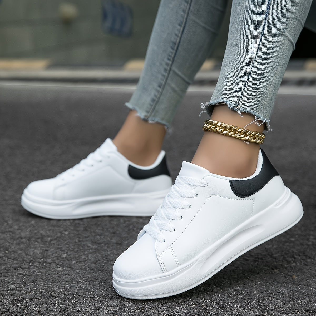 Zania Orthopedische witte leren dames sneakers – comfort & ondersteuning