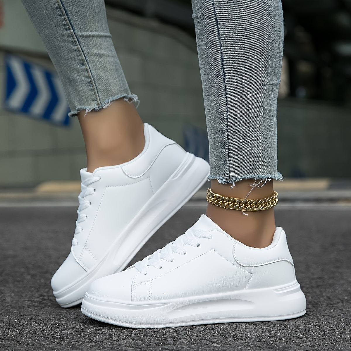 Zania Orthopedische witte leren dames sneakers – comfort & ondersteuning