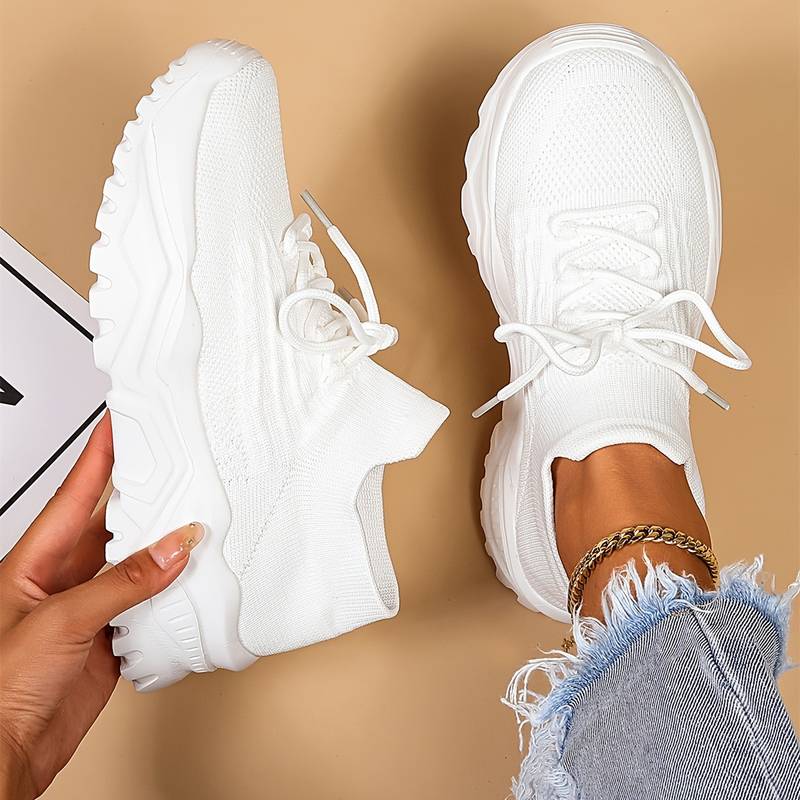 Chunky Sneakers – Lichtgewicht, Trendy en Comfortabel met Dikke Zool