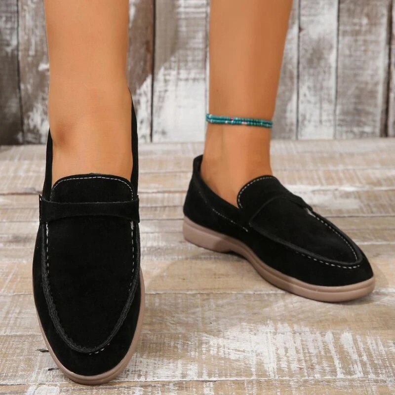 Suède Instappers Dames – Comfortabele Slip-on Loafers met Luxe Pasvorm