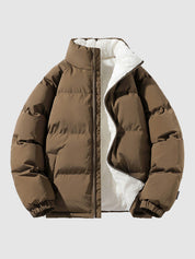 Johan dames pufferjas – warme fleecegevoerde winterjas met capuchon