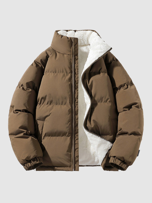Johan dames pufferjas – warme fleecegevoerde winterjas met capuchon