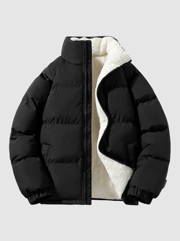 Johan dames pufferjas – warme fleecegevoerde winterjas met capuchon