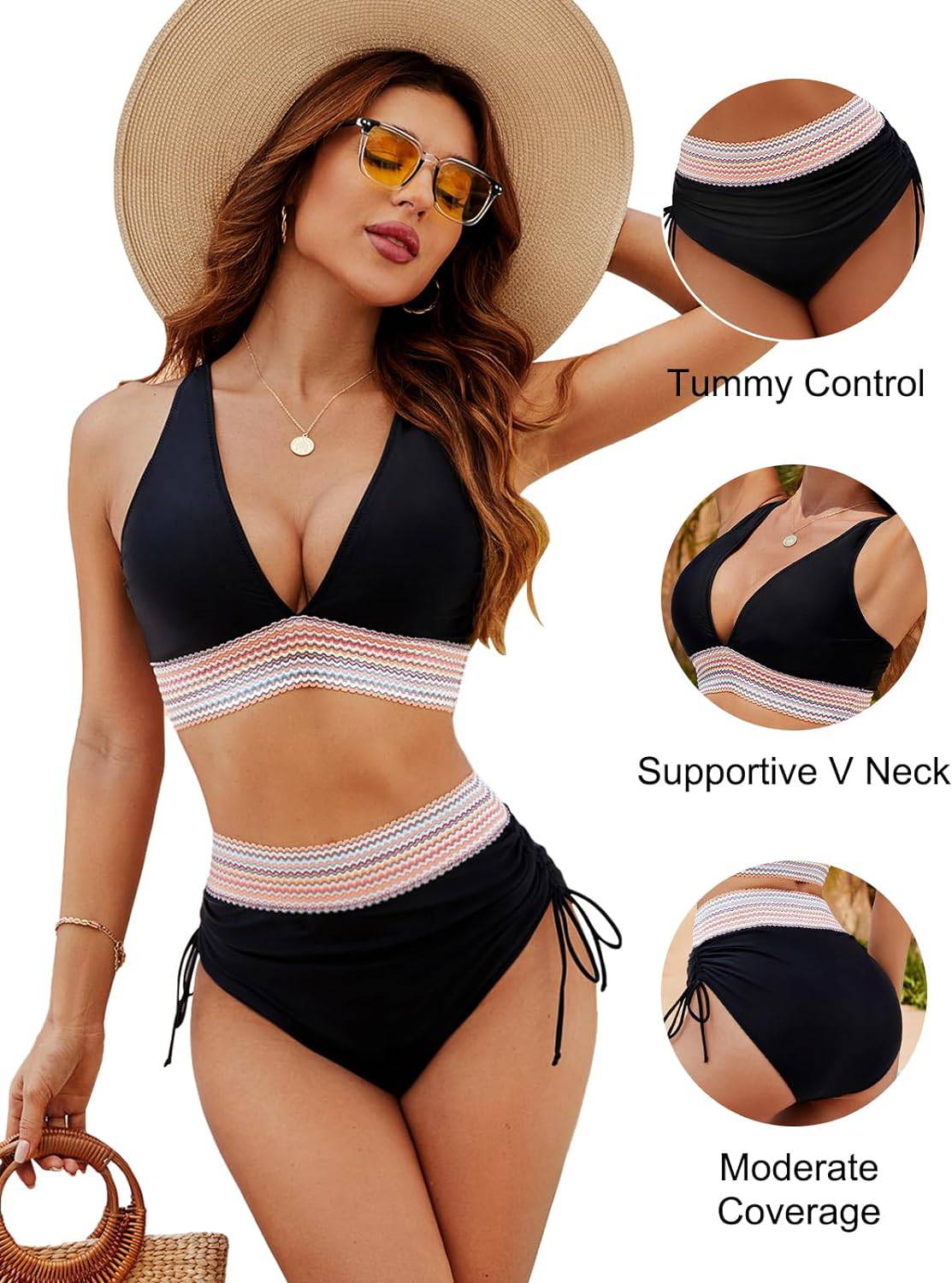 Corrigerende Bikini Dames | High Waist Zwemkleding met Buikcontrole