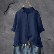 Lola elegante blouse dames – tijdloos en stijlvol in katoenmix
