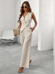 Elegante dames set – getailleerd pak met blazer en broek voor een stijlvolle look