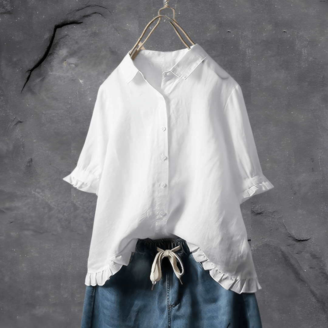 Lola elegante blouse dames – tijdloos en stijlvol in katoenmix