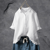 Lola elegante blouse dames – tijdloos en stijlvol in katoenmix
