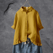Lola elegante blouse dames – tijdloos en stijlvol in katoenmix