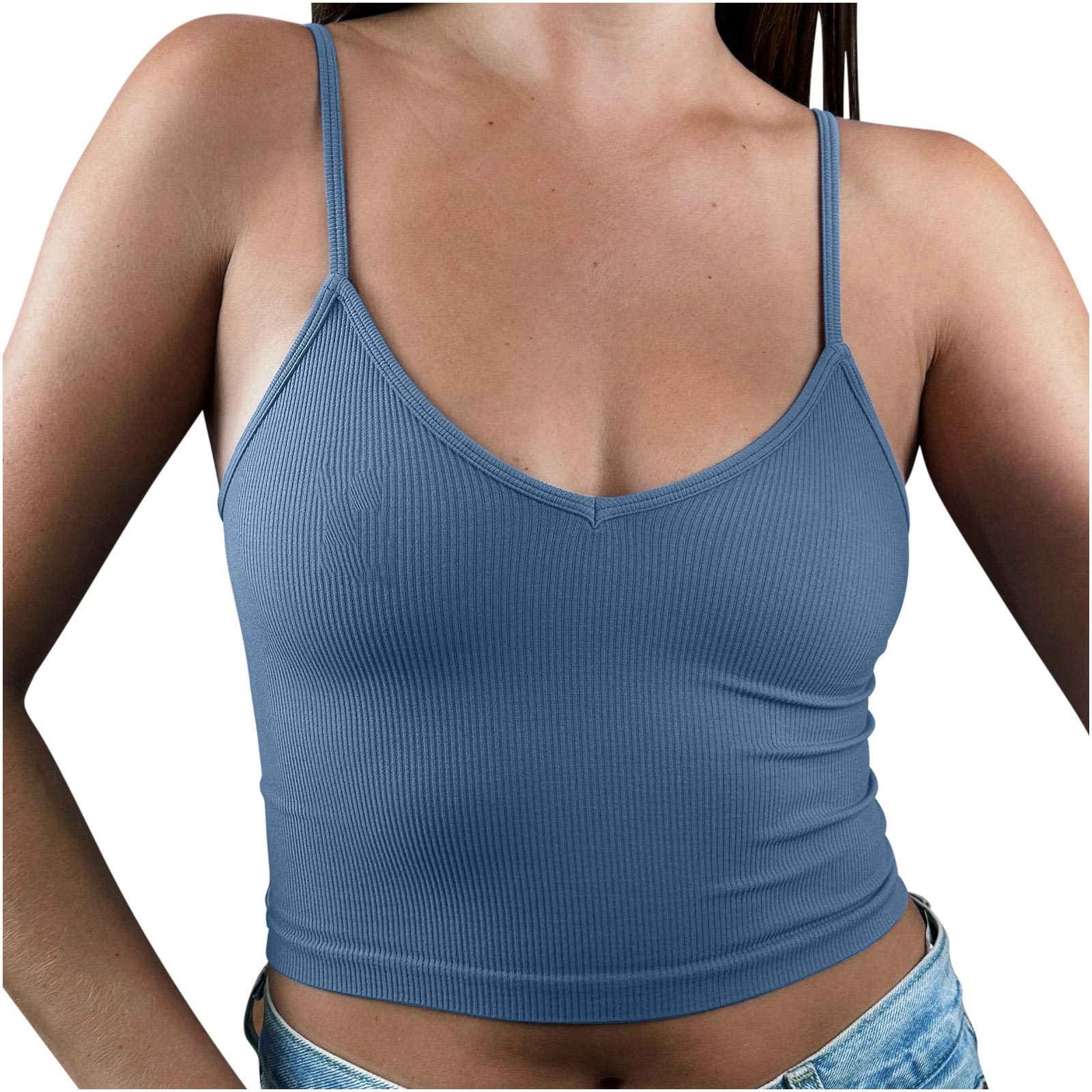 Omira korte top dames met bandjes – elegante cropped top voor dag & avond