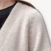 Lange dames cashmere cardigan – luxueus vest met open voorkant voor herfst en winter
