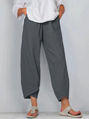 Luchtige cropped dames broek – verkort model voor zomer & vrije tijd