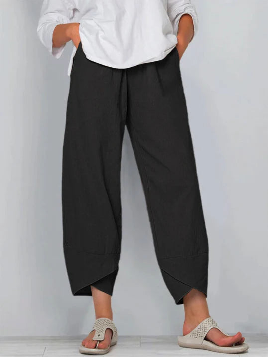 Luchtige cropped dames broek – verkort model voor zomer & vrije tijd