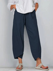 Luchtige cropped dames broek – verkort model voor zomer & vrije tijd