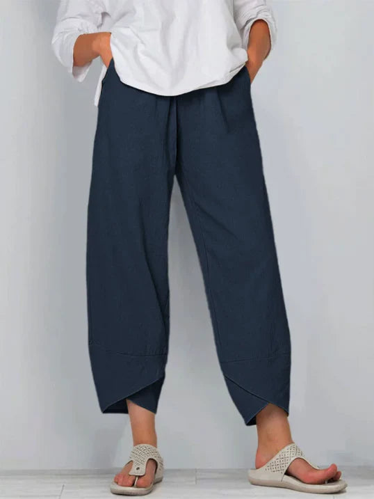 Luchtige cropped dames broek – verkort model voor zomer & vrije tijd