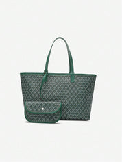 Casual Schouder Handtas Dames – Lichtgewicht PVC Tote Bag voor Studenten