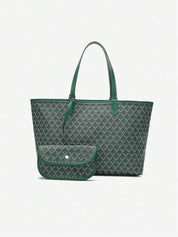 Casual Schouder Handtas Dames – Lichtgewicht PVC Tote Bag voor Studenten
