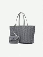 Casual Schouder Handtas Dames – Lichtgewicht PVC Tote Bag voor Studenten
