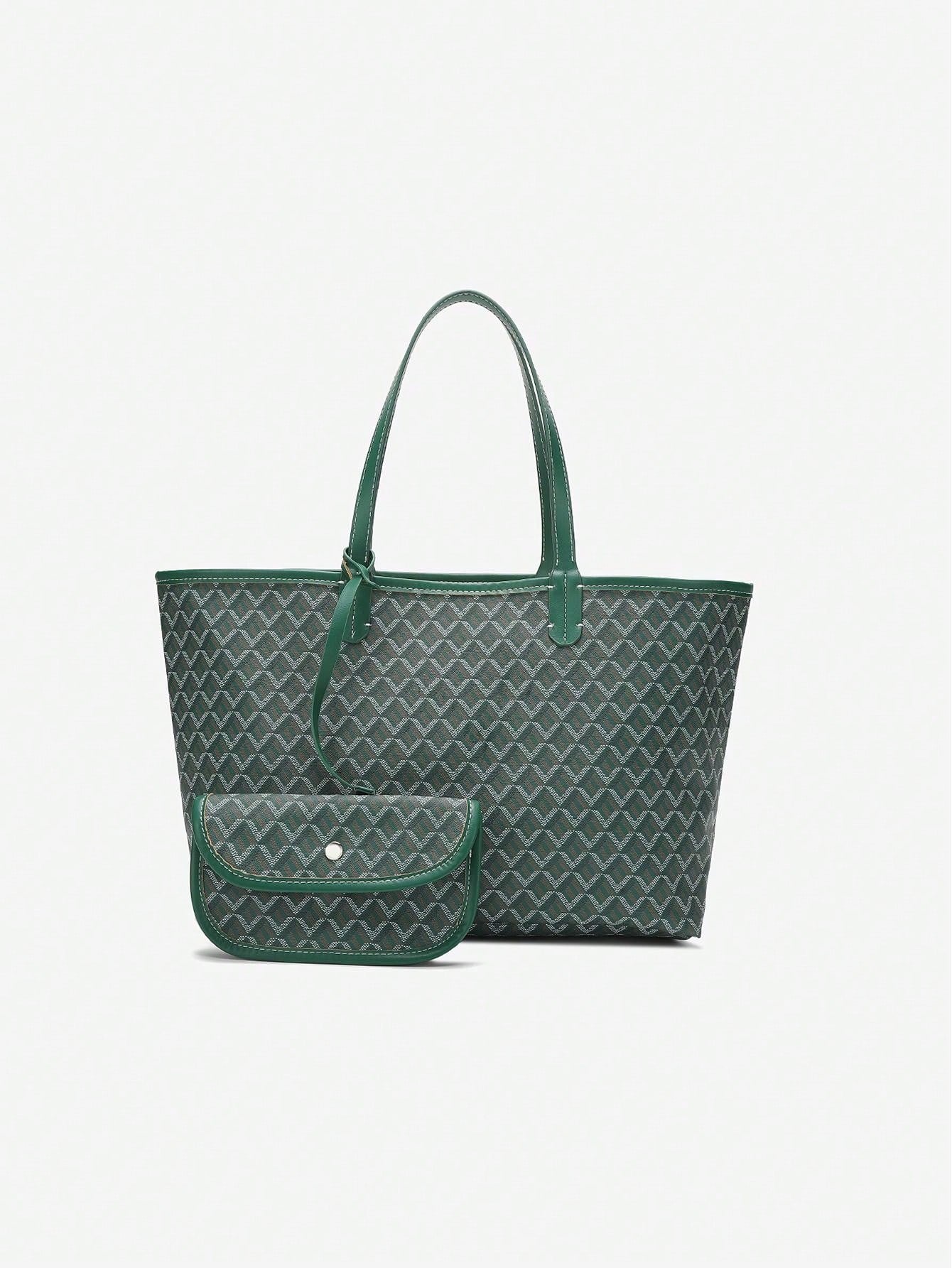 Casual Schouder Handtas Dames – Lichtgewicht PVC Tote Bag voor Studenten