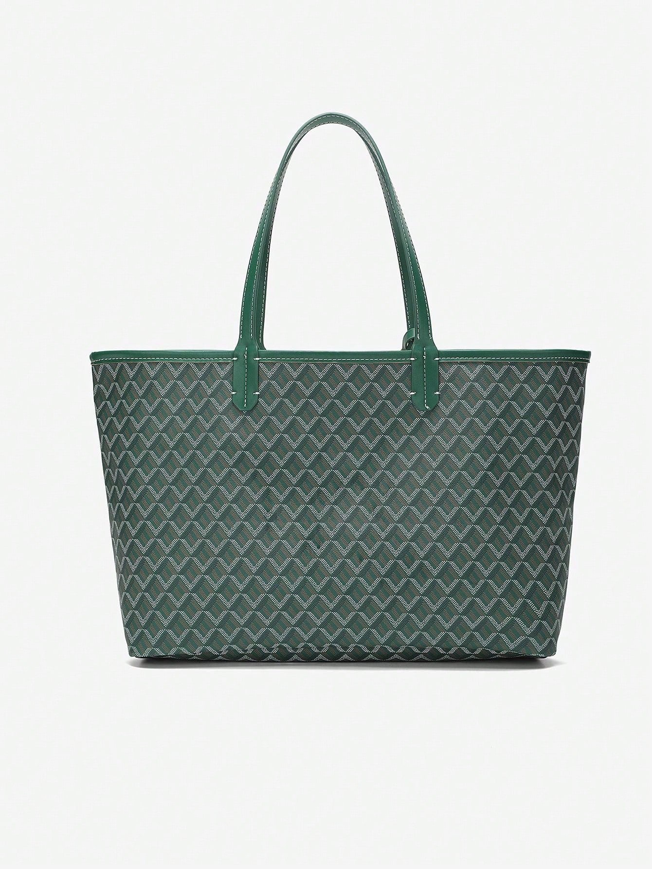 Casual Schouder Handtas Dames – Lichtgewicht PVC Tote Bag voor Studenten