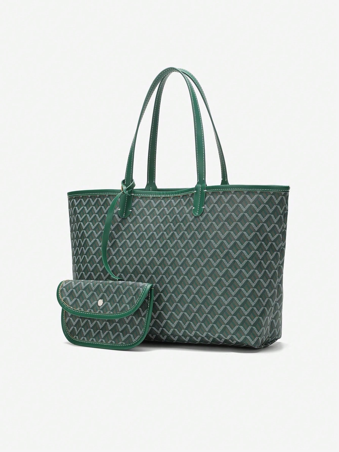 Casual Schouder Handtas Dames – Lichtgewicht PVC Tote Bag voor Studenten