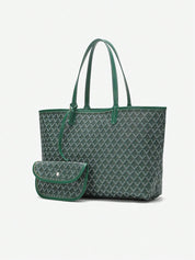 Casual Schouder Handtas Dames – Lichtgewicht PVC Tote Bag voor Studenten