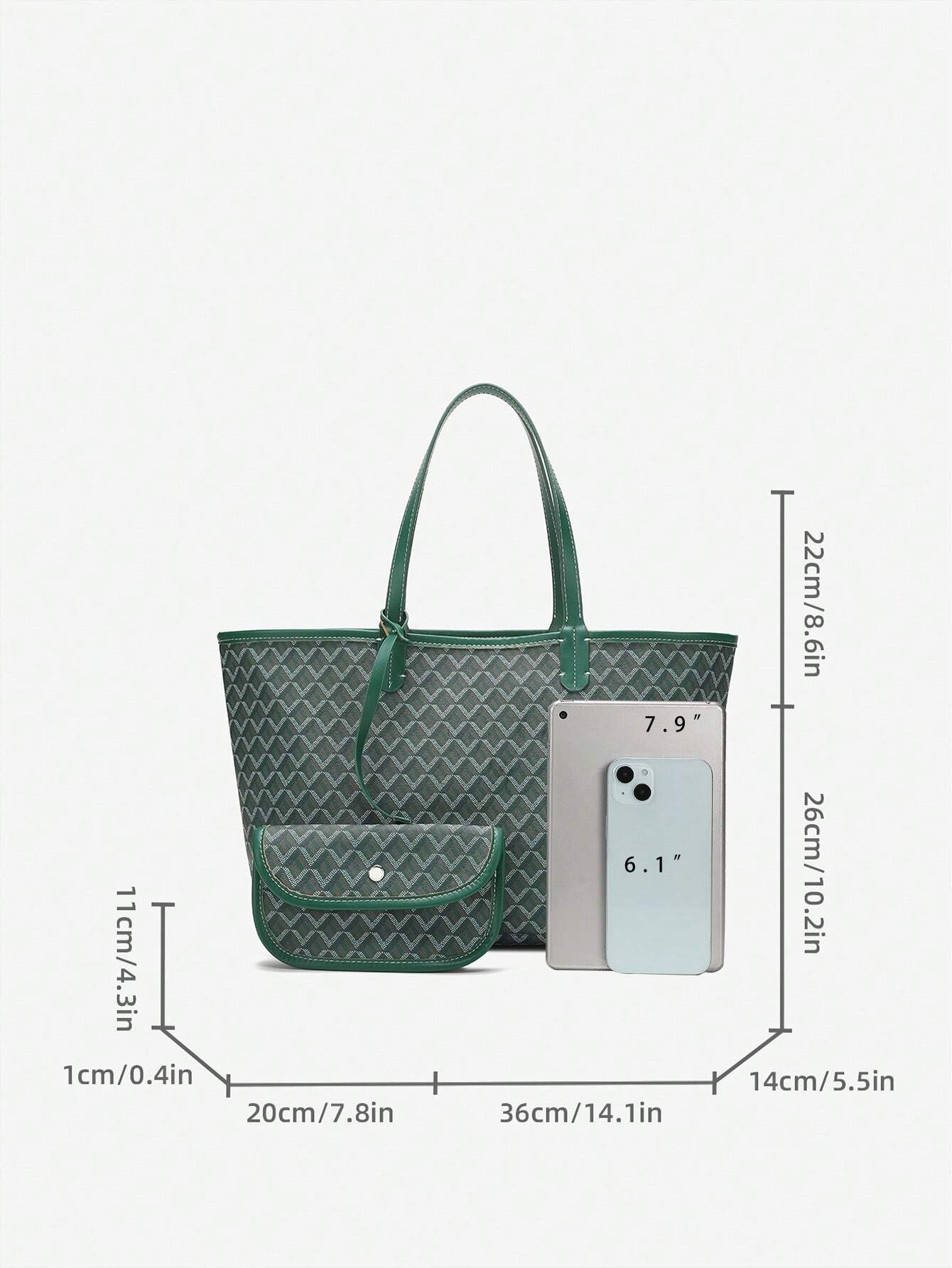 Casual Schouder Handtas Dames – Lichtgewicht PVC Tote Bag voor Studenten