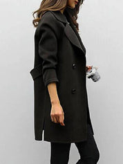 Wollen dames winterjas – elegante warme mantel voor herfst en winter