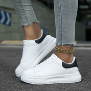 Zania Orthopedische witte leren dames sneakers – comfort & ondersteuning