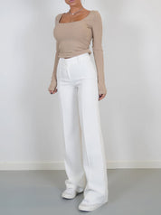 WideGrace dames broek – stijlvolle wijde broek, kreukvrij & comfortabel